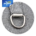 sunprotect Sonnensegel professional, 3x3m, Quadrat, grau-silber