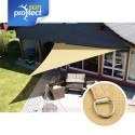 sunprotect Sonnensegel professional, 5x5x5m, Dreieck, beige