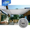 sunprotect Sonnensegel professional, 6x4m, Rechteck, grau-silber  