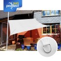 sunprotect Sonnensegel professional, 3x3m, Quadrat, wei�