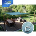 sunprotect Sonnensegel professional, 3,5x4,5m, Rechteck, grau-blau