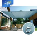 sunprotect Shade Sail professional 6x4m Rechteck, grau-silber  