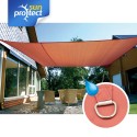 sunprotect Shade Sail professional 6x4m Rechteck waterproof, creme