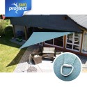 sunprotect Shade Sail professional 5x5x5m Dreieck, grau-silber