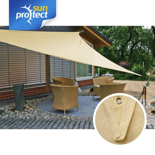 sunprotect Sonnensegel classic, 4x4x4m, Dreieck, Saharabeige sunprotect Sonnensegel classic, 4x4x4m, Dreieck, Saharabeige